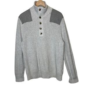 Banana Republic Wool Blend Popover Sweater